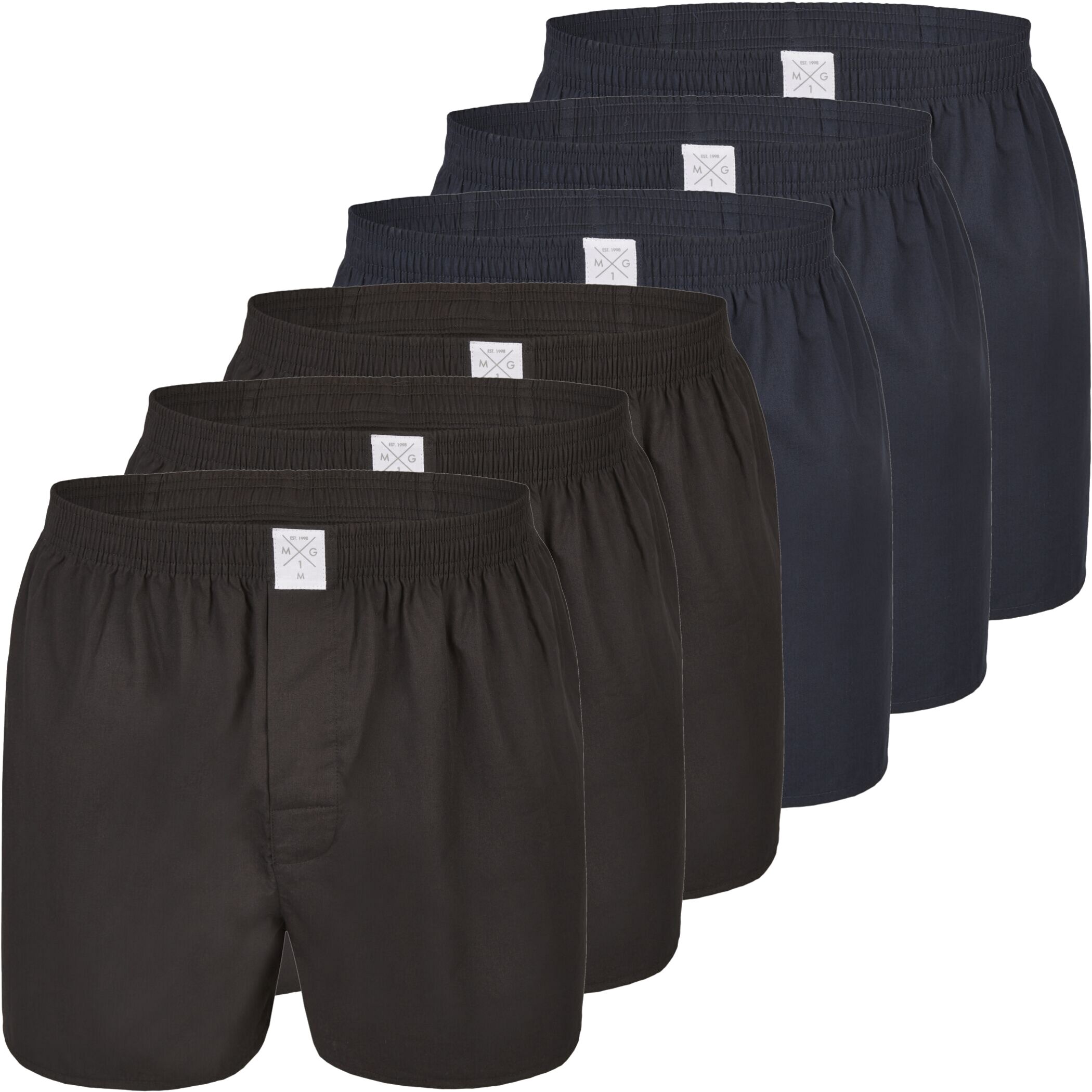 Men's Jersey Boxer 3-Pack Solid Black