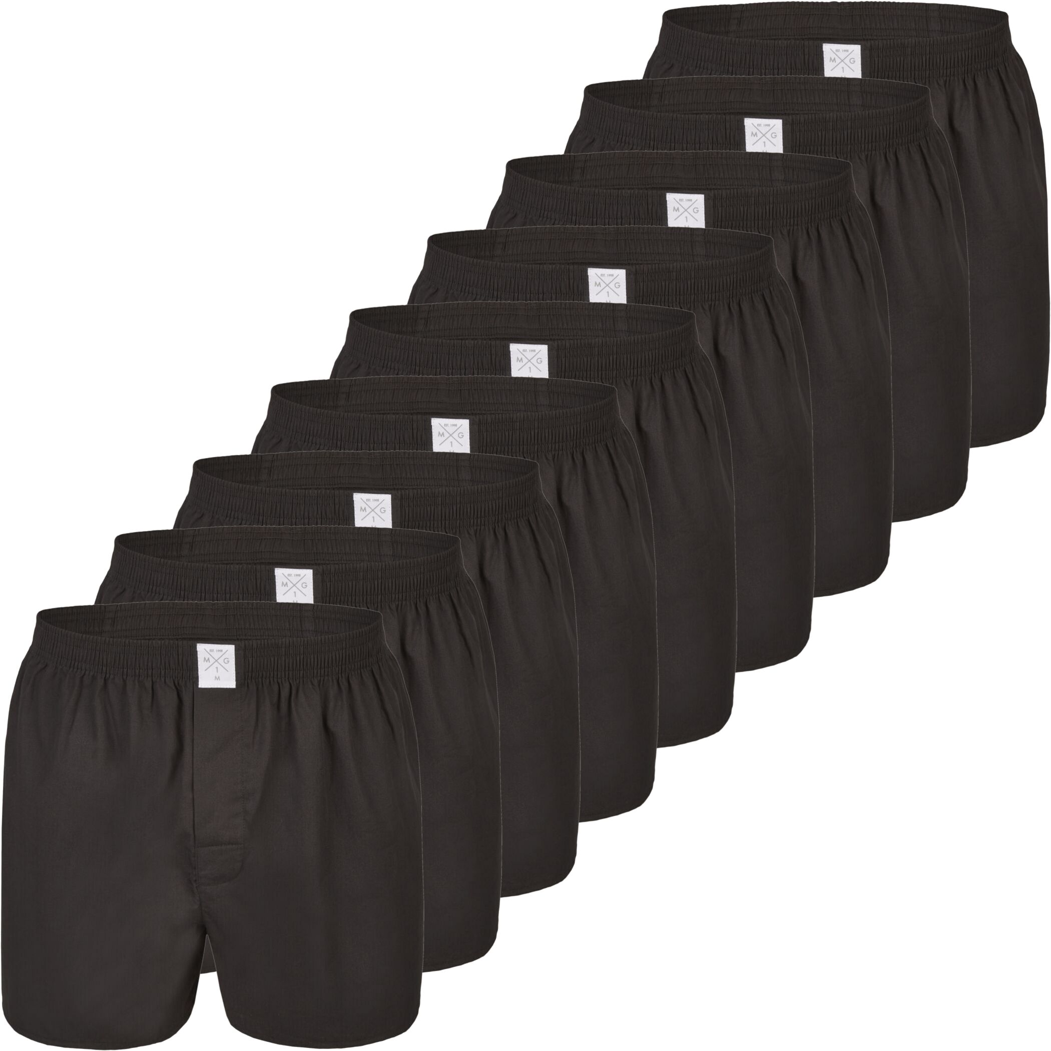 Men's Jersey Boxer 3-Pack Solid Black