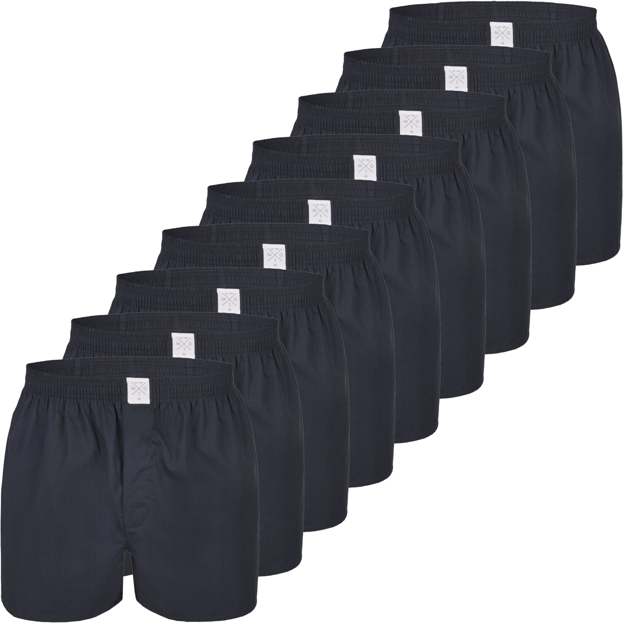 Men's Jersey Boxer 3-Pack Solid Black