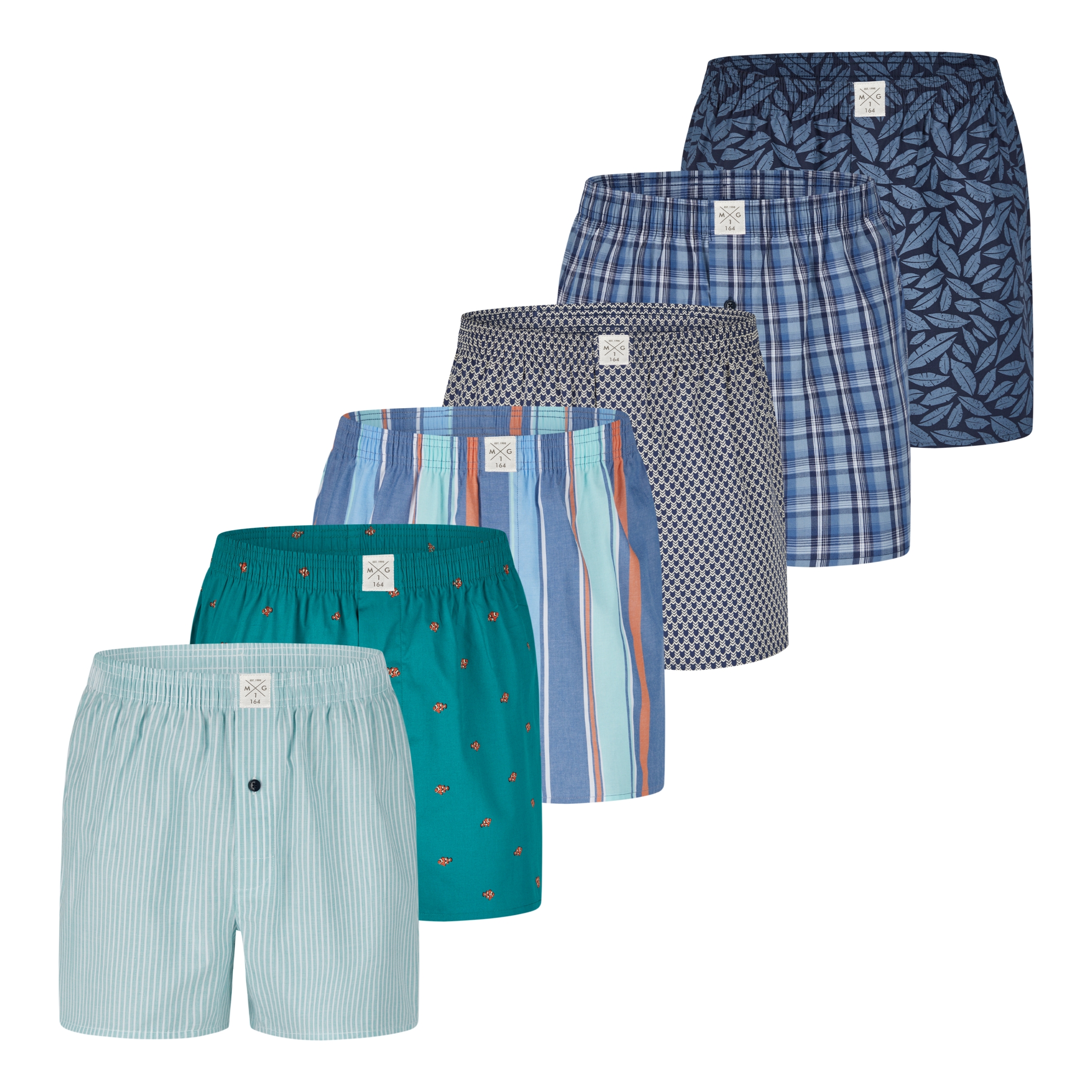 6 Pack MG-1 Kinder Boxershort D505