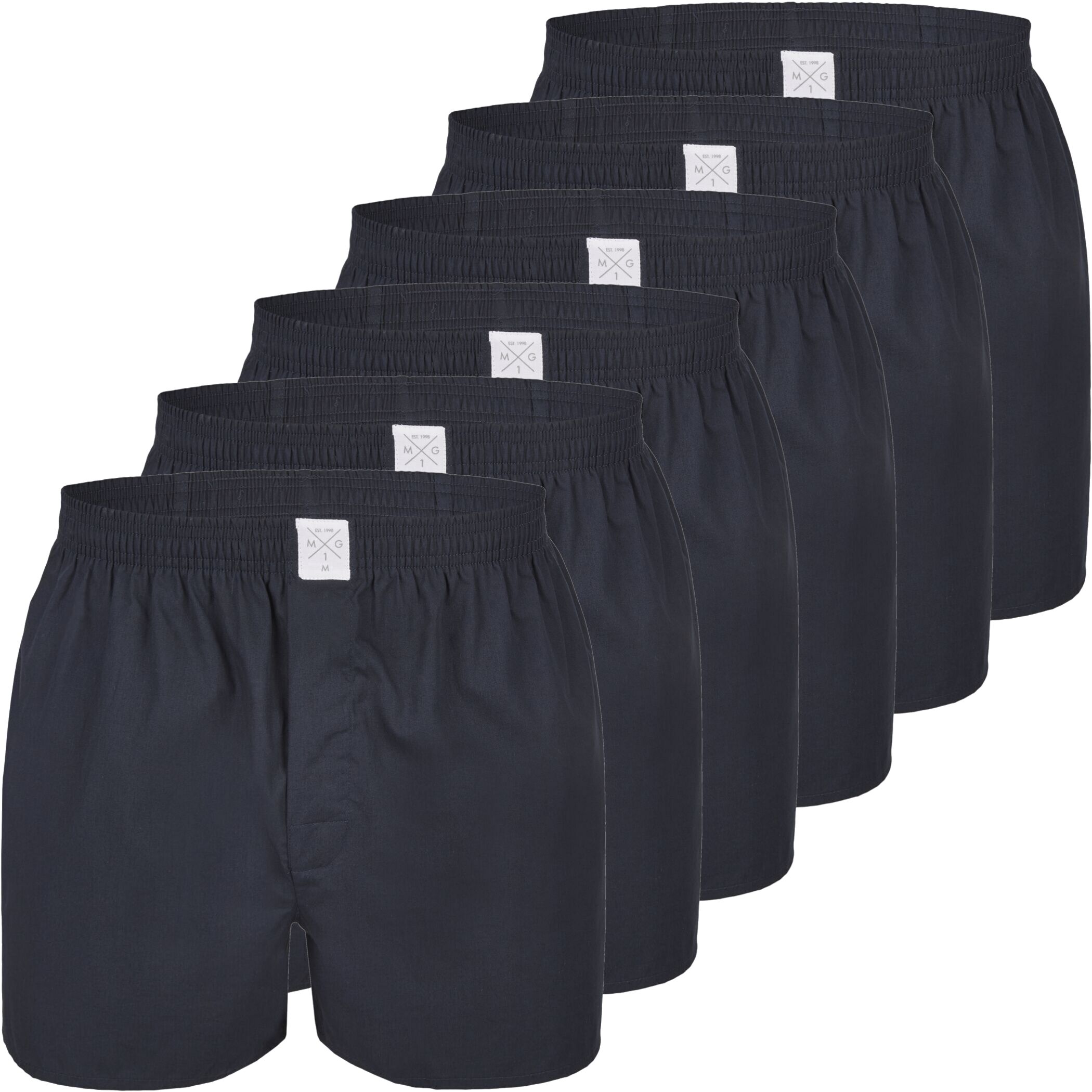 Men's Jersey Boxer 3-Pack Solid Black