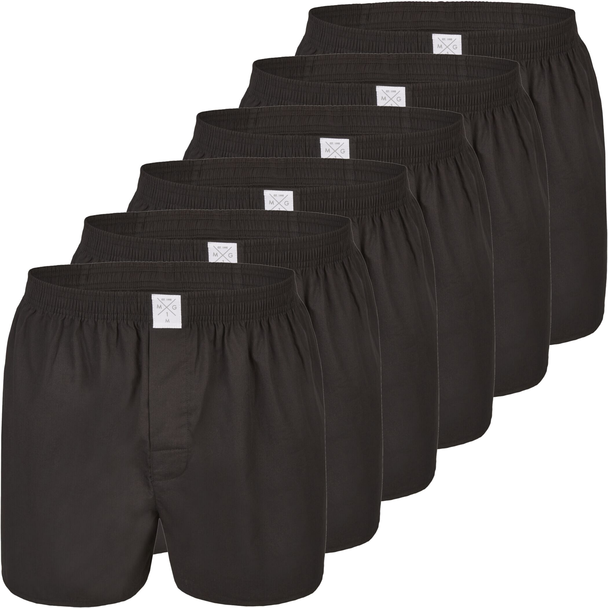 Men's Jersey Boxer 3-Pack Solid Black